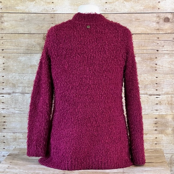 Regatta Small Womens Sweater Burgundy Fuzzy - Picture 4 of 8